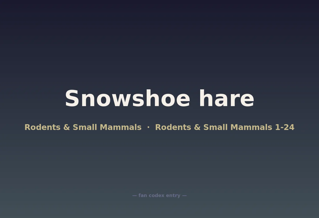 Snowshoe hare