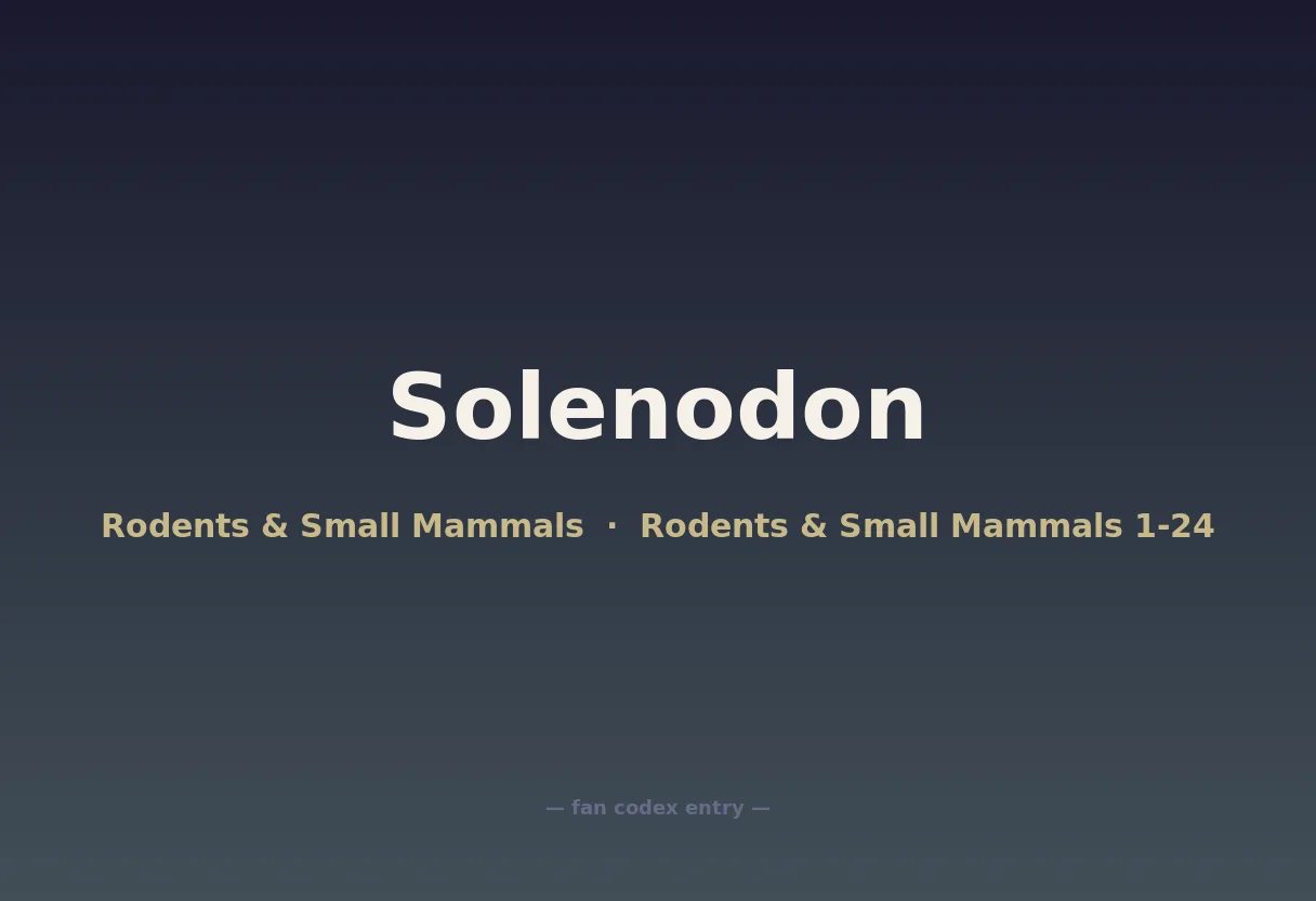 Solenodon