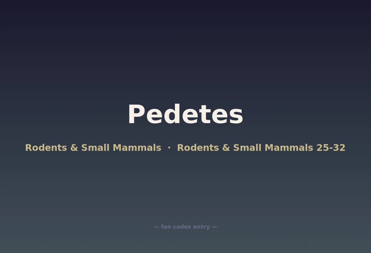 Pedetes