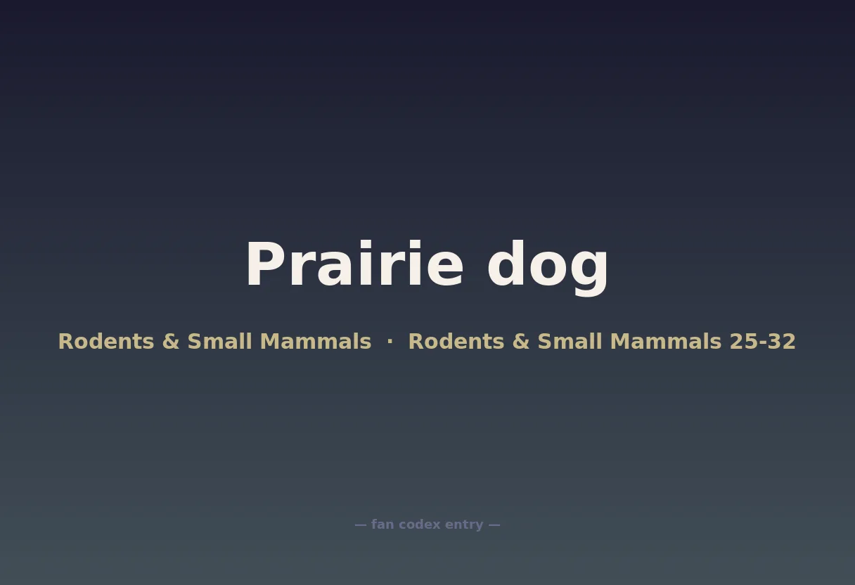 Prairie dog